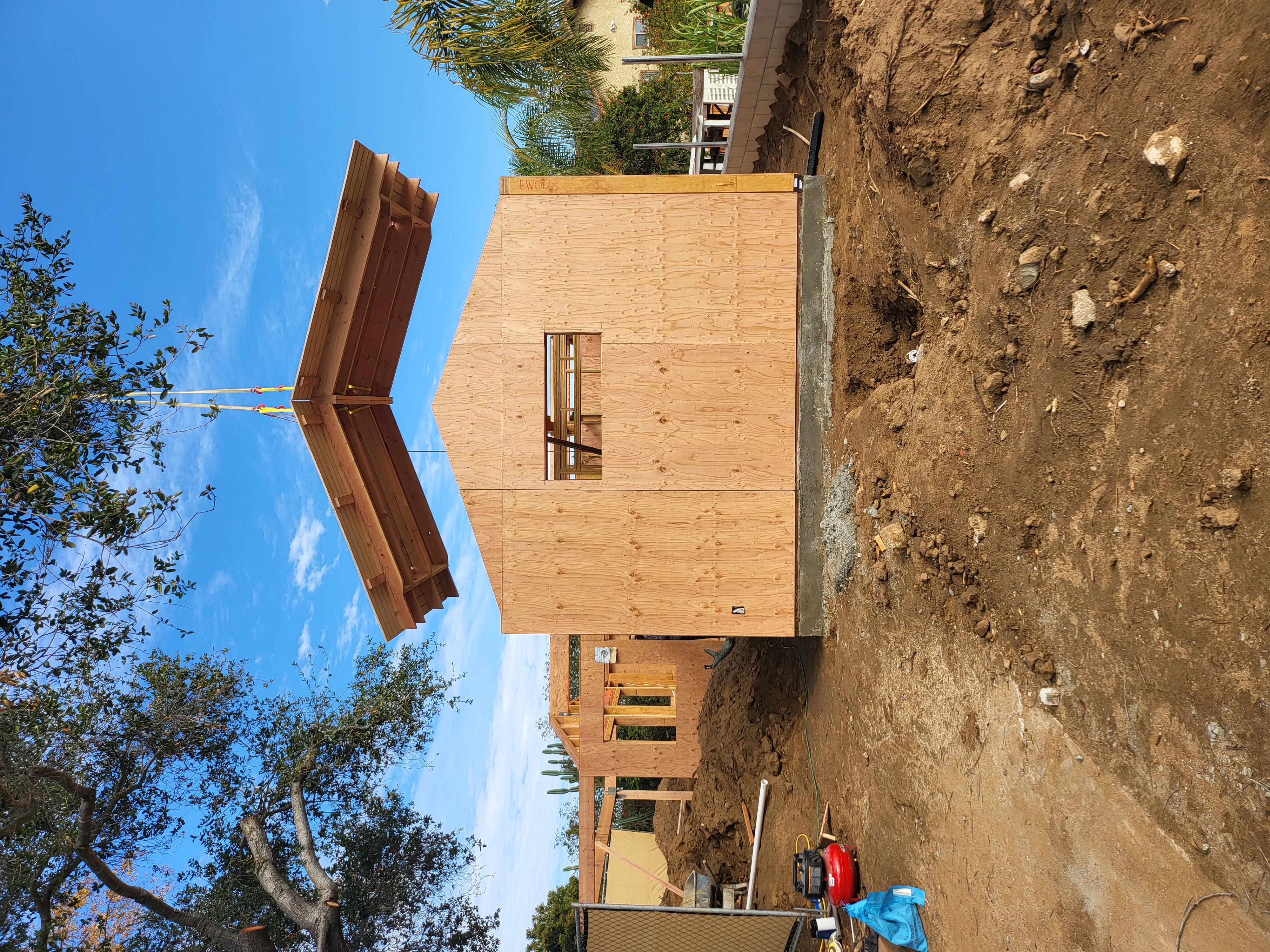 ADU roof construction