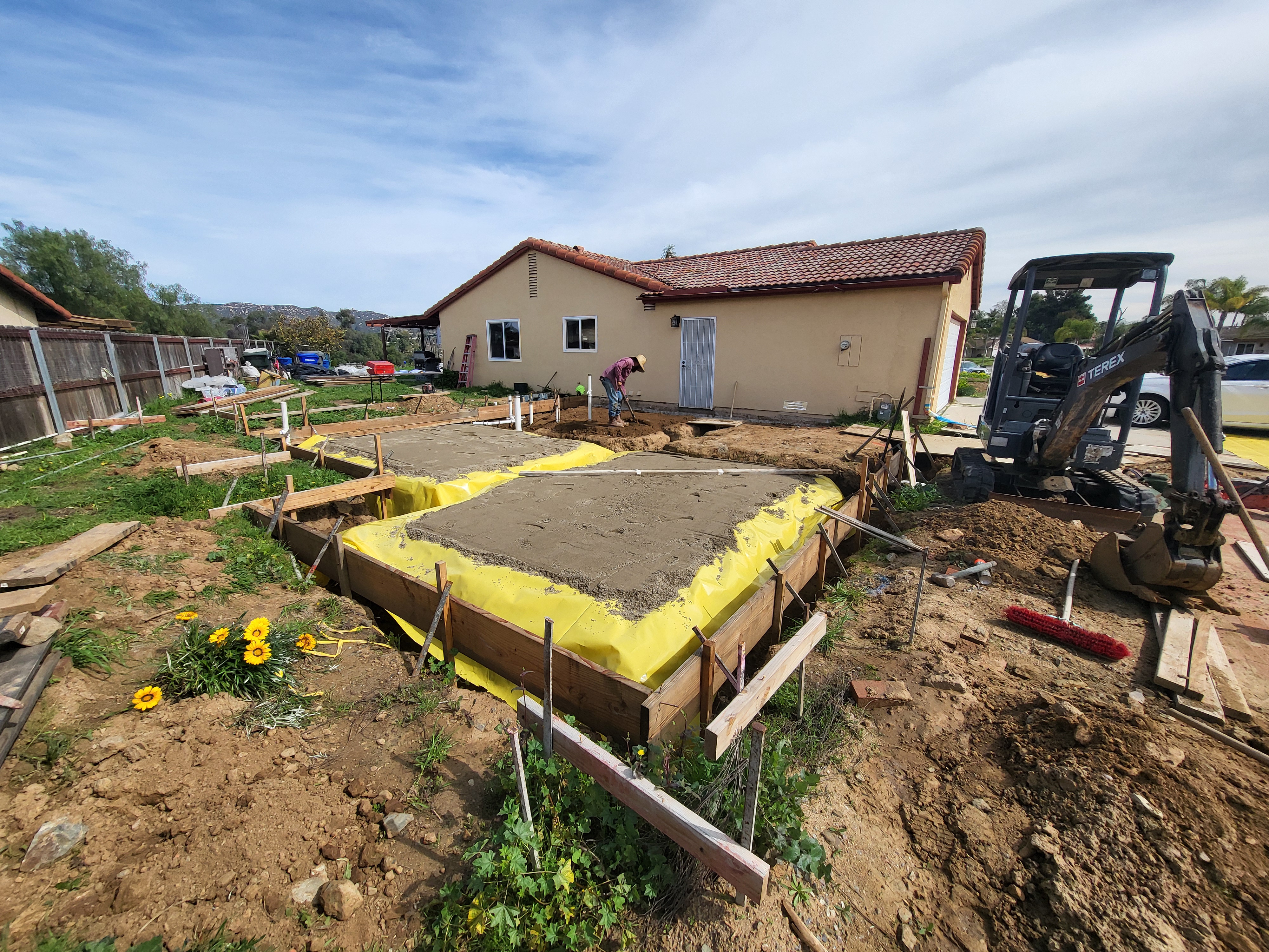 ADU foundation completion
